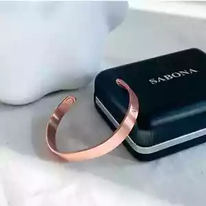 Sabona of London. Original Magnetarmband aus gebürstetem Kupfer. Größe L - Bild 1 von 3