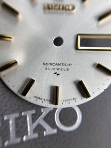 NOS SEIKO 5106-7000 Seikomatic-P Silver Dial Gold Index 27.5mm Rare - Picture 1 of 5