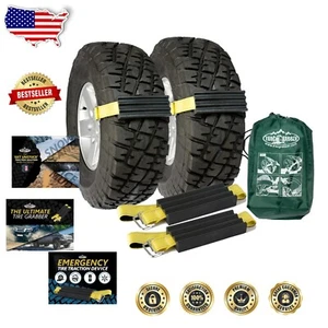 Durable Tire Traction Device for Trucks & SUVs - 2 Pack for Winter Emergencies - Picture 1 of 8