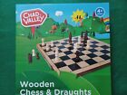 Chad Valley - Wooden Chess & Draughts Game - Unused