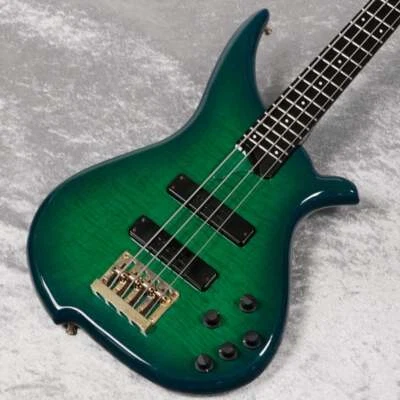 Electric Bass Guitar USED TUNE TWB-4 Green Made in Japan Maple Mahogany - Image 1 of 4