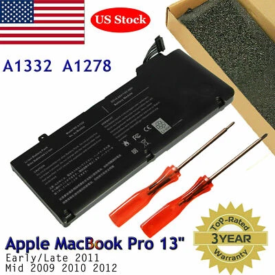 Batería de portátil A1322 para Apple MacBook Pro 13" A1278 mediados de 2009 2010 2011 2012 EE. UU. Foto 1 de 4