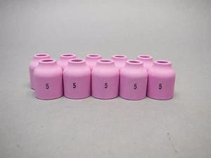 #5 53N59 TIG Welding Gas Lens Alumina Cup Cups Nozzle 10pk WP 9  WP 20 - Picture 1 of 2