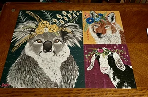 Spring Whitaker Ethel & Friends Large 300 Piece Jigsaw Puzzle Koala Goat Fox - Picture 1 of 8
