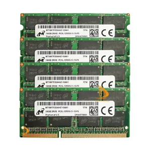 Micron 4x 16GB 2RX8 PC3L-12800S DDR3-1600Mhz 1.35V Laptop SO-DIMM RAM Memory-*/- - Picture 1 of 6
