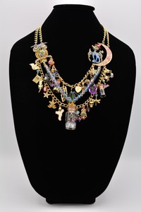 Kirks Folly Halloween Necklace Bubble Bubble Toil Trouble Potion Crystal Bin1