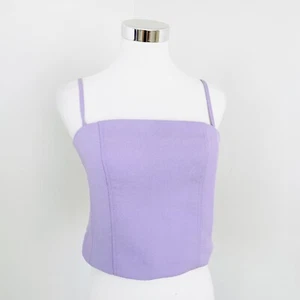 Kookai Oyster Staple Corset Top Womens EU 42 AU 14 Passion Flower Purple New - Picture 1 of 9