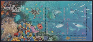 1995 World Down Under Mini Sheet - Overprinted Brisbane Stamp Show - Foto 1 di 1