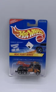 Hot Wheels Heat Fleet Series Ramblin’ Wrecker Diecast Truck #540 Black #4/4 New - Picture 1 of 4