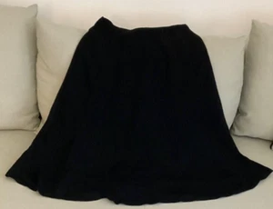 Dries Van Noten Women's Black Skirt Size 38 Polyester/Nylon Vintage 1990's - Picture 1 of 5