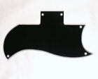 Yinfente 3 Ply Pickguard Fits SG Style 61 Black Reissue Guitar Parts 5 Holes