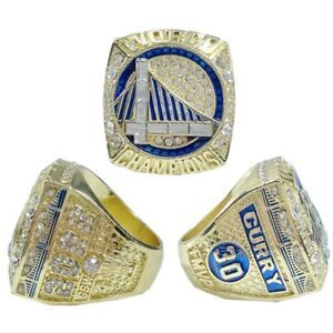 New 2022 Golden State Warriors Curry Green NBA Champions Replica Ring Fans Gift