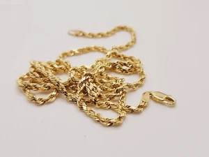 10 Kt Gelbgold halbmassive Seilkette 24,0 x 2,88 mm x 2,46 mm Seilverschluss - Bild 1 von 7