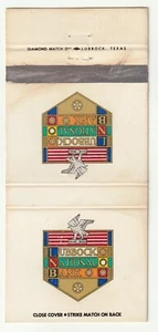 MATCHBOOK COVER - LUBBOCK NATIONAL BANK - TEXAS - Picture 1 of 3