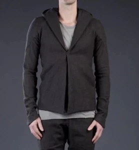 Chaqueta con capucha Devoa para hombre talla 3 mediana gris carbón nueva con etiquetas precio de venta sugerido por el fabricante 969 USD - Imagen 1 de 9