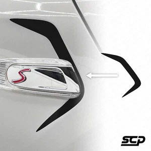 MINI F55 F56 F57 Concept Side Fender Scuttle Indicator Decal Pair - Matte Black - Picture 1 of 2