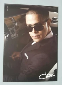 CAZAL MÄNNLICH SCHWARZ GOLD SONNENBRILLE GEGENKARTE POSTER GRÖSSE 11,5 X 8,3 ZOLL - Bild 1 von 2