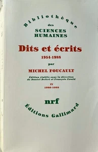MICHEL FOUCAULT DITS ET ÉCRITS 1954-1988 TOME/VOL. 4 IV 1980-1988 GALLIMARD 1994 - Picture 1 of 15
