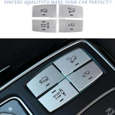 Botón de ajuste de suspensión de aleación plateada para Mercedes-Benz GL ML 2012-16 Foto 1 de 4