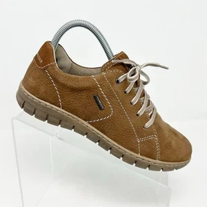 Josef Seibel Brown Lace Up Casual Sneakers Size 38 (US 7-7.5) Comfort - Picture 1 of 15