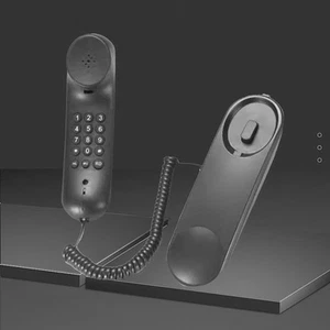 Efficient Wall Mounted Telephone No Power Needed Mute and Redial Functions - Zdjęcie 1 z 16