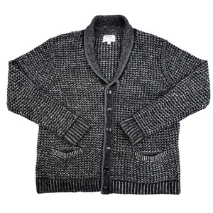 Rag & Bone Neiman Marcus Cardigan Sweater Size XXL Black Gray Wool Blend - Picture 1 of 12