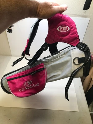 US Kids 高尔夫 UL 39 手提包 Plus 21 英寸高粉色/灰色 — 第 1/4 张图片