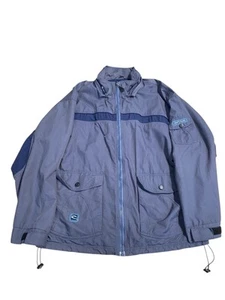 Vintage Rip Curl Jacket Men's Size Large Blue Full Zipper Surfwear Retro Y2K 90S - Picture 1 of 13