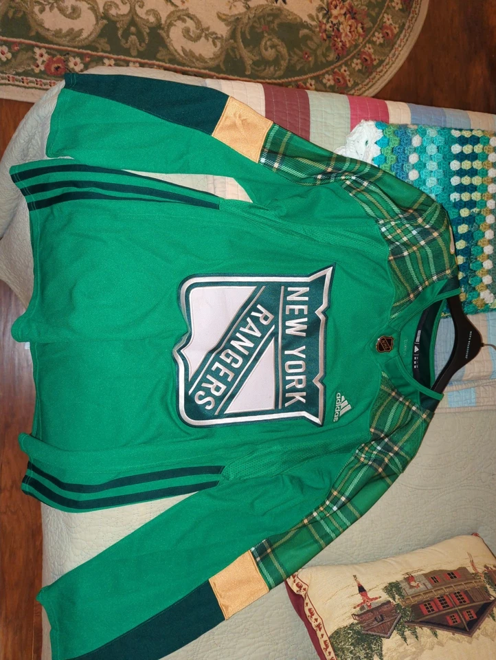 Saint Patricks Day NY Ranger Jersey - Image 1 of 4