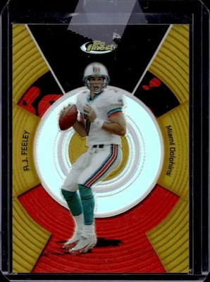 2005 Finest AJ Feeley Gold Refractor #/49 Dolphins - Image 1 of 2