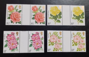 1976 SG1006-9 Roses Gutter Pairs U/M - Picture 1 of 1