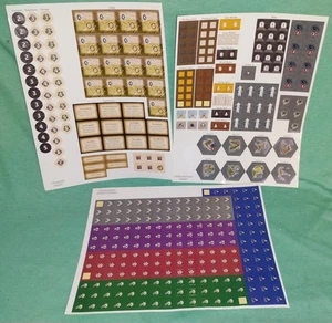 SeaFall board game replacement sticker sheets by Plaid Hat Games - Picture 1 of 1