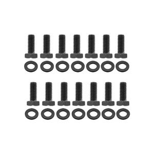 Black Differential Cover Hex Head Bolt w/ Washer Kit for GM 10, 12 Bolt, Dana 44 - Picture 1 of 1