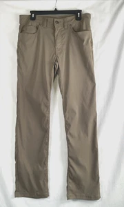 Prana Brion Pant Mens 32x32 Fit 33x32 Brown Stretch Slim Fit M4BN32312 Gorpcorp - Picture 1 of 16