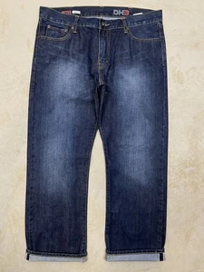 DH3 Selvedge Dark Wash Denim Jeans Men’s 38 Relaxed Baggy Redline Vintage Style - Bild 1 von 15