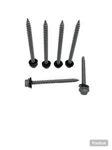 48 Stück M6.5 x 80mm Sechkant Bohrschraube EPDM Schraube Dichtscheibe Edelstahl - Bild 1 von 1