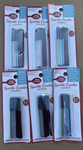 Betty Crocker Sparkler Kerze Regenbogen Geburtstag Party Sparkle je 18 Stück - Bild 1 von 5