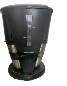 Black & Decker Dual Coffeemaker Double Personal Cup Coffee Machine W Travel Mugs - Picture 1 of 1