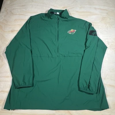 A6229 Minnesota Wild Chaqueta Para Hombres Talla 2XL Rompevientos Pullover NHL Hockey Deportes Foto 1 de 4