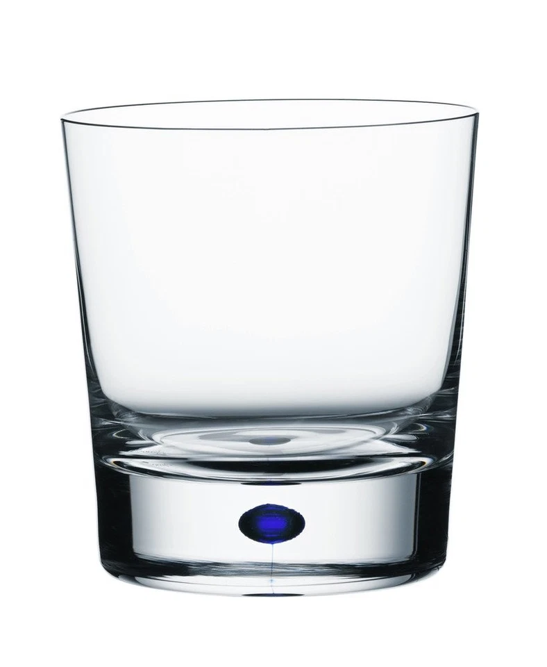 Orrefors Intermezzo Blue Double Old Fashioned Glass 10 Oz. Crystal