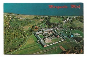 VTG Postcard Marquette Branch Prison Built 1888 Michigan 1965 - Bild 1 von 2