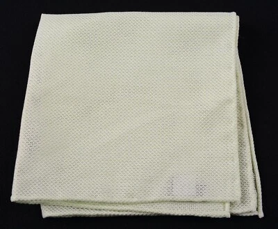 Paolo Albizzati Hecho a Mano en ITALIA Tejido de Gasa Algodón Verde Cuadrado de Bolsillo Foto 1 de 4