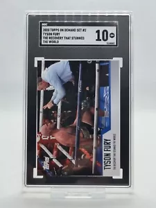 Topps On Demand Set #2 2020 Tyson Fury Boxing Card Gypsy King SGC 10 GEM MINT - Foto 1 di 5