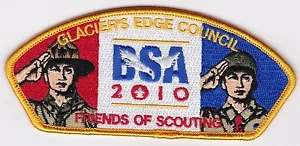 CSP - GLACIERS EDGE Council - sa-21 - 2010 fos - donación de $110 - Imagen 1 de 1