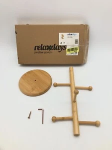 Relaxdays Brezelständer Bambus 6-armig 35cm, auch Wurst- oder Tassenhalter - Bild 1 von 5