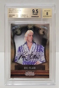 2011 Panini Americana Private Signings Ric Flair 20/99 #6 BGS 9.5 GEM MT AUTO 8 - Picture 1 of 2