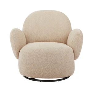 360° Swivel Chair Accent Chair Armchair Single Sofa for Living Room Teddy Sherpa - Picture 1 of 14