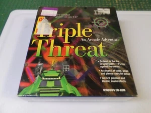1995 IBM TRIPLE THREAT - (PC) - BIG BOX - Picture 1 of 7