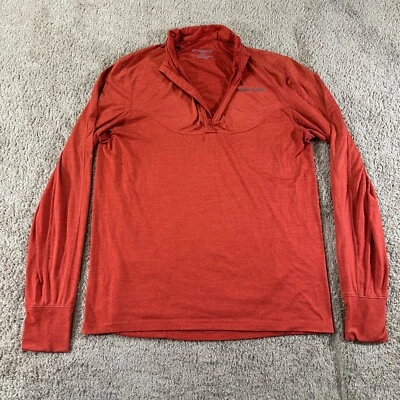 Brooks Shirt Adult Medium Red Performance Stretch Athleisure Long Sleeve - Image 1 of 4