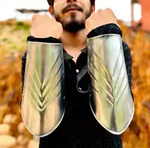 Medieval Authentic Steel Elbow Armor Set for Medieval Knight Cosplay & Roleplay - Picture 1 of 7